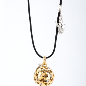 chiama angeli in argento 925 bagnato oro giallo